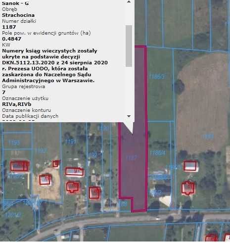 Działka budowlana Strachocina. Zdjęcie 3
