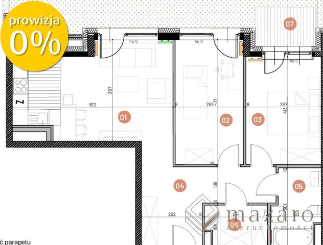 Mieszkanie 3-pokojowe Bydgoszcz Bartodzieje Wielkie. Zdjęcie 3