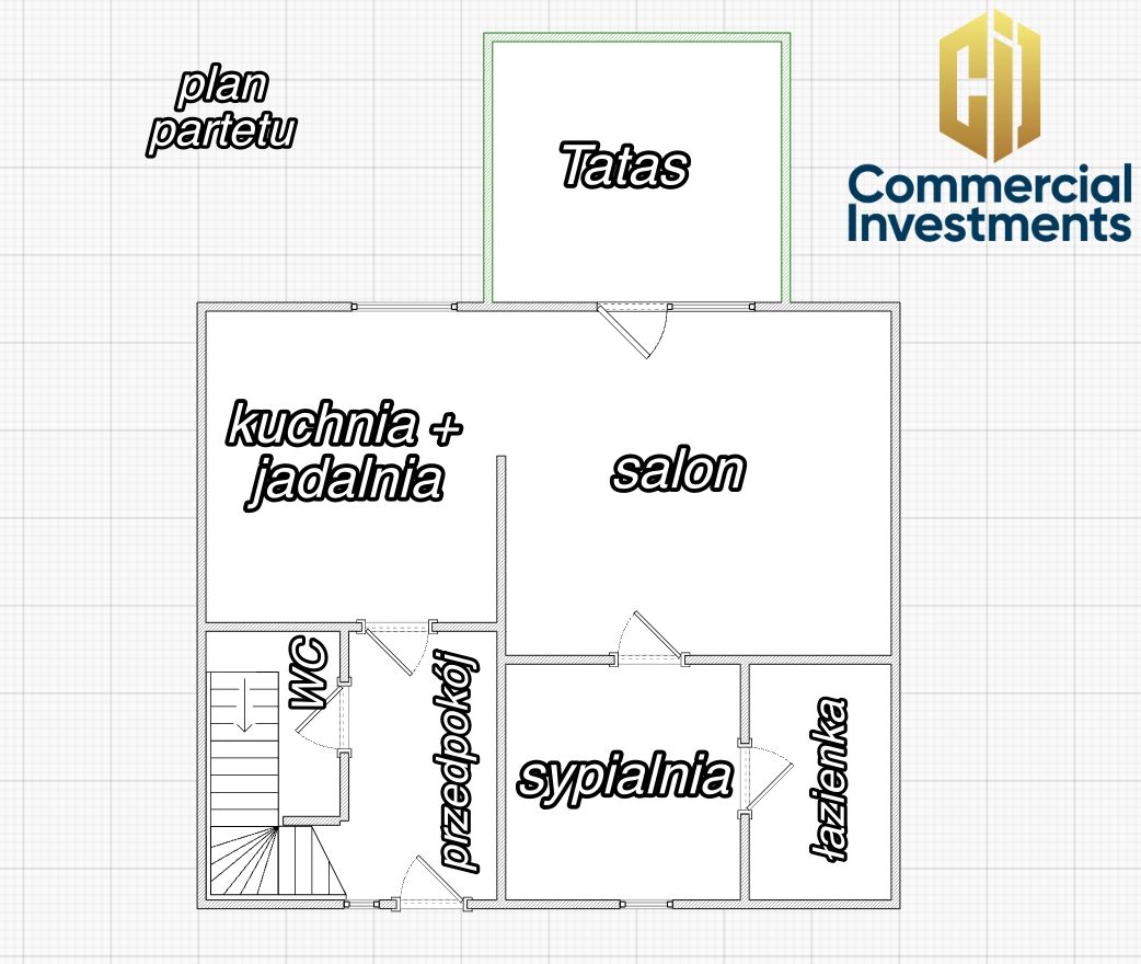 dom wolnostojący, 2 pokoje Las Borowina. Zdjęcie 19