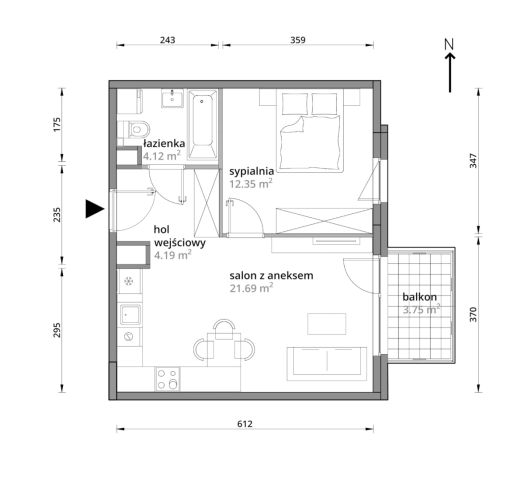Mieszkanie 2-pokojowe Warszawa Praga-Południe, ul. Podskarbińska. Zdjęcie 7