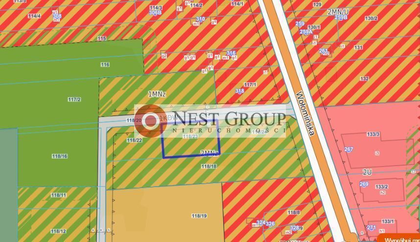 Działka budowlana Nowy Janków, ul. Wołomińska. Zdjęcie 1