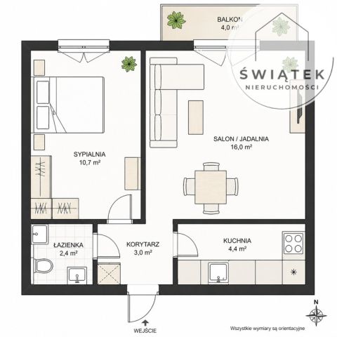 Mieszkanie 2-pokojowe Toruń, ul. Wojska Polskiego. Zdjęcie 1