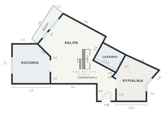 Mieszkanie 2-pokojowe Warszawa Praga, ul. Kompasowa. Zdjęcie 15