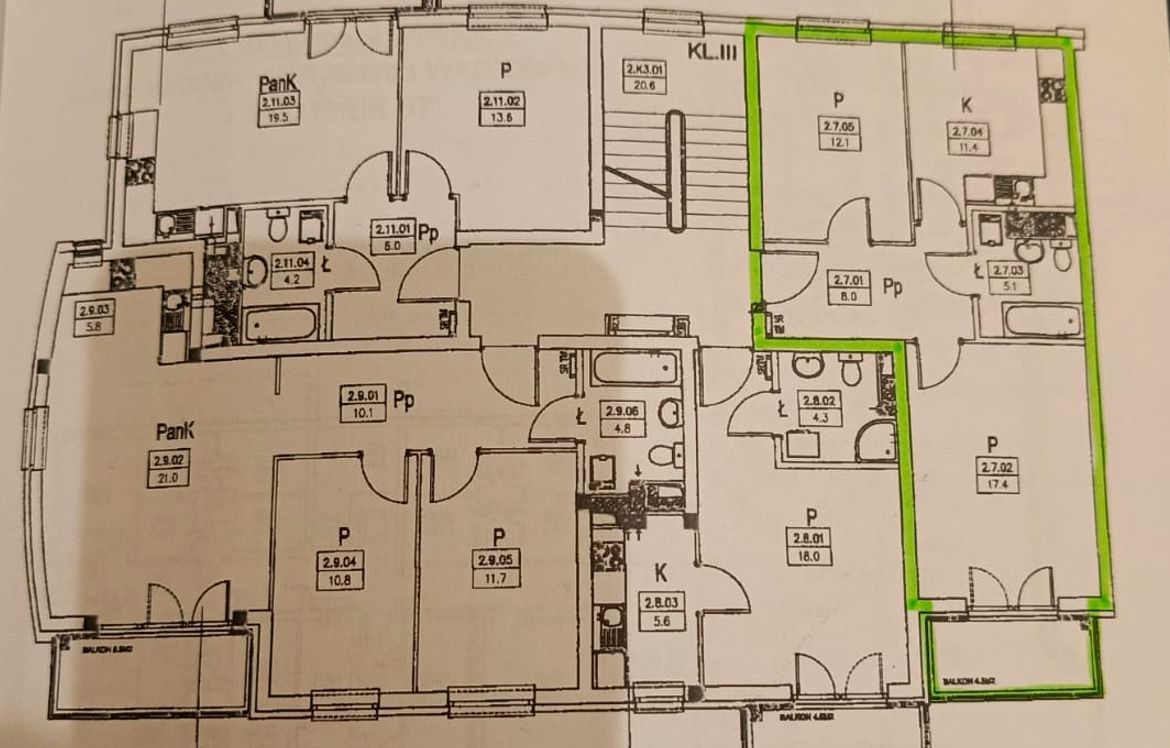 Mieszkanie 2-pokojowe Wrocław Jagodno, ul. Ryszarda Wagnera. Zdjęcie 23
