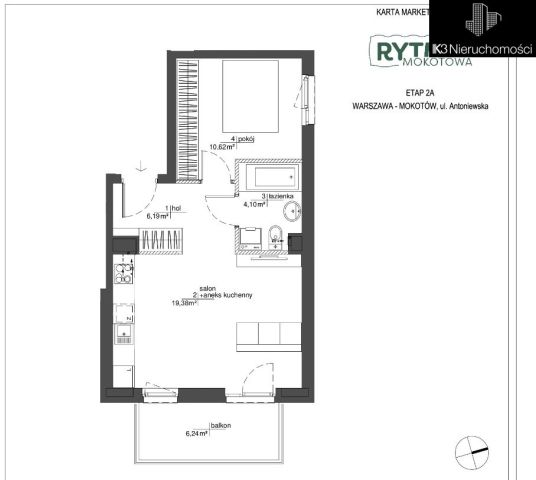 Mieszkanie 2-pokojowe Warszawa Mokotów, ul. Antoniewska. Zdjęcie 6