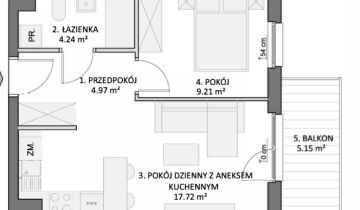 Mieszkanie 2-pokojowe Gdańsk Ujeścisko, ul. Pastelowa