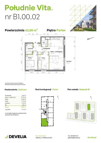 Mieszkanie 3-pokojowe Gdańsk Orunia Górna, ul. Kazimierza Wielkiego. Zdjęcie 7