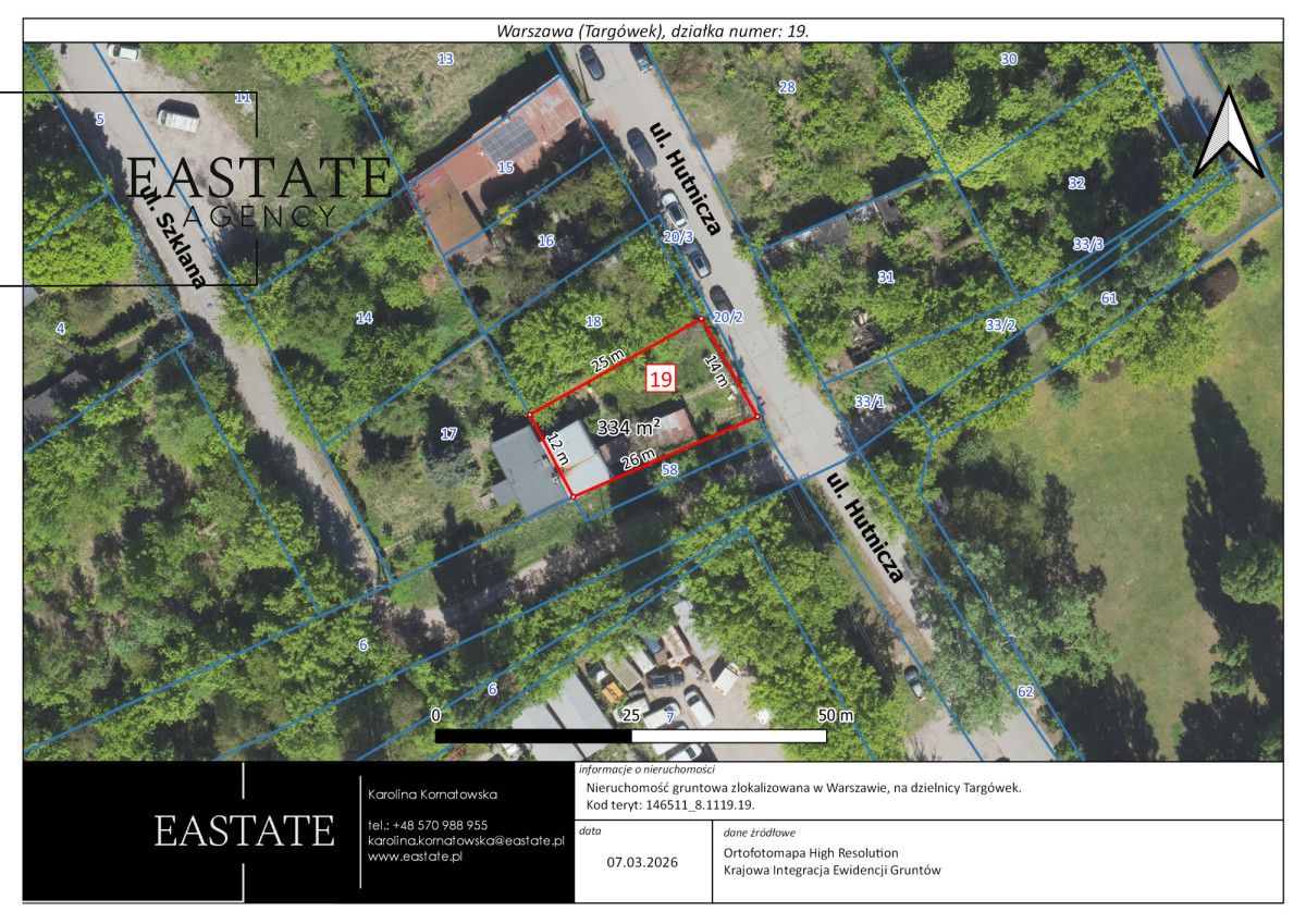 Działka inwestycyjna Warszawa Targówek, ul. Hutnicza. Zdjęcie 2