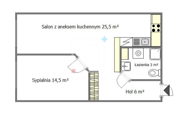 Mieszkanie 2-pokojowe Warszawa Praga-Południe, ul. Wzorcowa. Zdjęcie 9