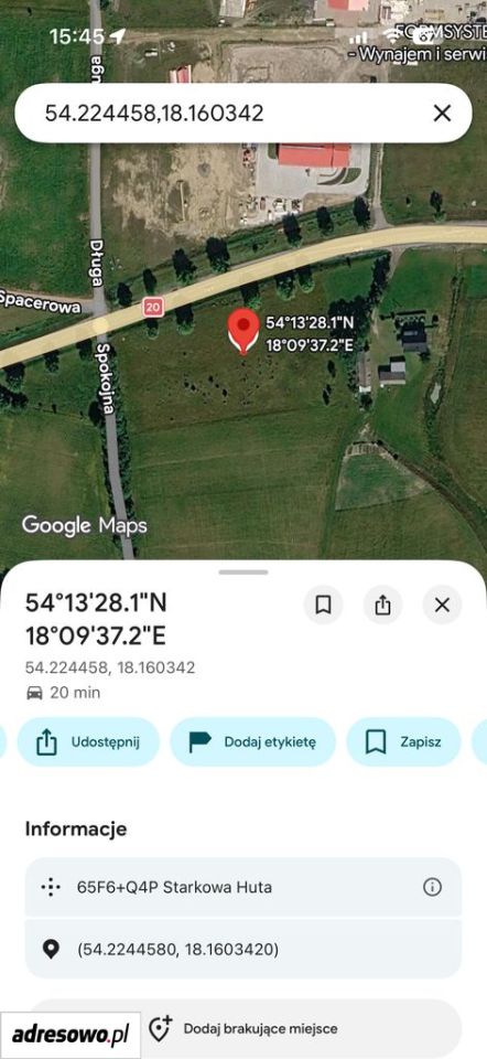 Działka inwestycyjna Starkowa Huta. Zdjęcie 4