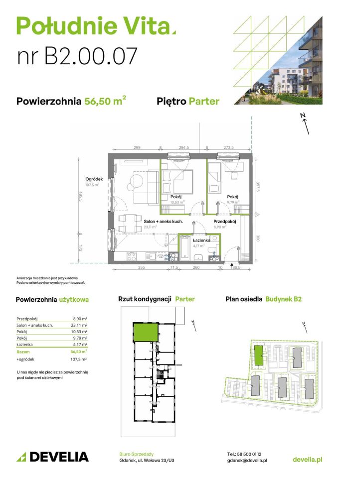 Mieszkanie 3-pokojowe Gdańsk Orunia Górna, ul. Kazimierza Wielkiego. Zdjęcie 7