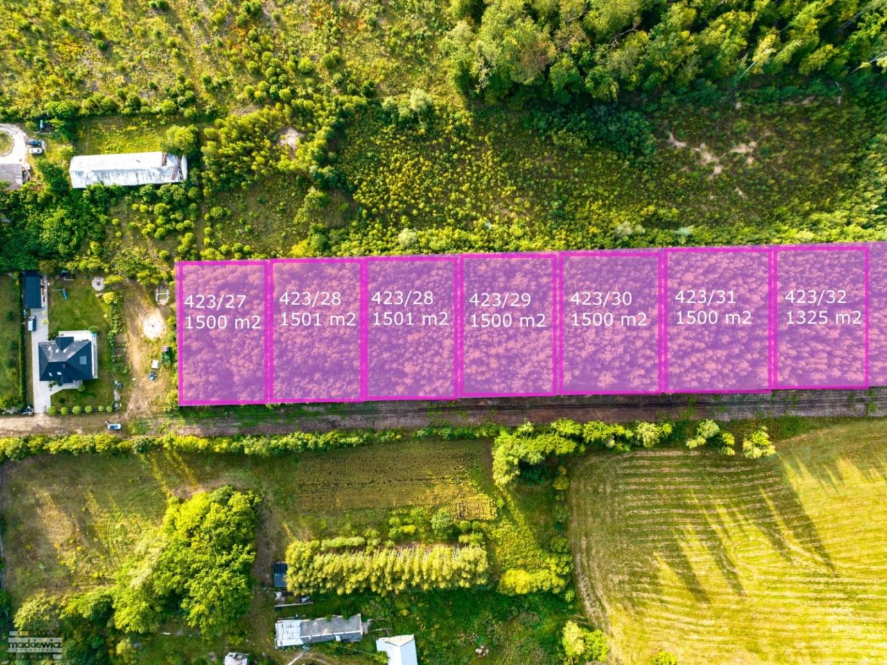 Działka inwestycyjna Niewodnica Kościelna, ul. Dąbrowskiego. Zdjęcie 2