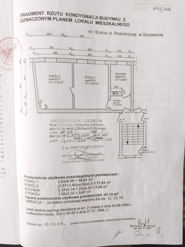Mieszkanie 2-pokojowe Szczecin Żelechowa, ul. Robotnicza. Zdjęcie 12