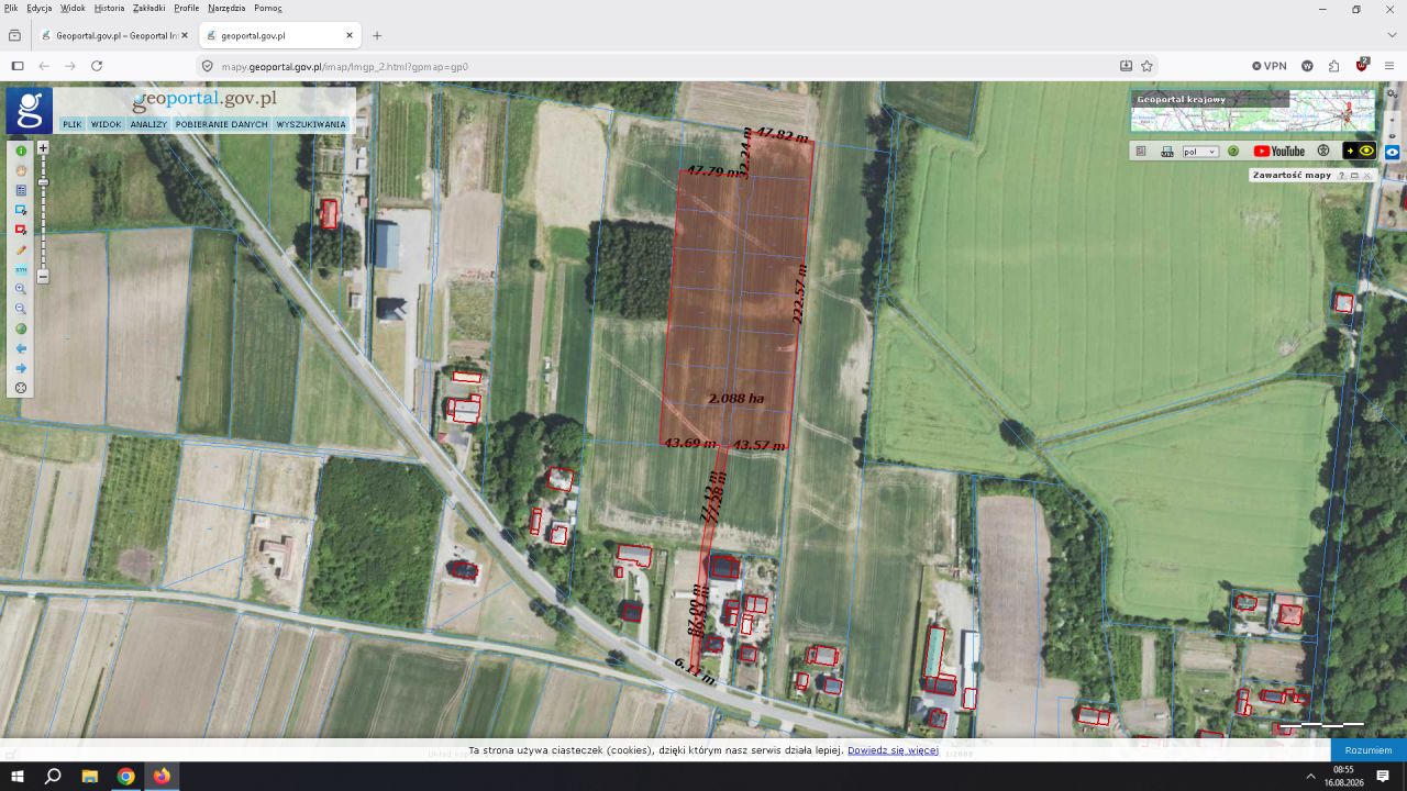 Działka rolno-budowlana Zasów. Zdjęcie 4