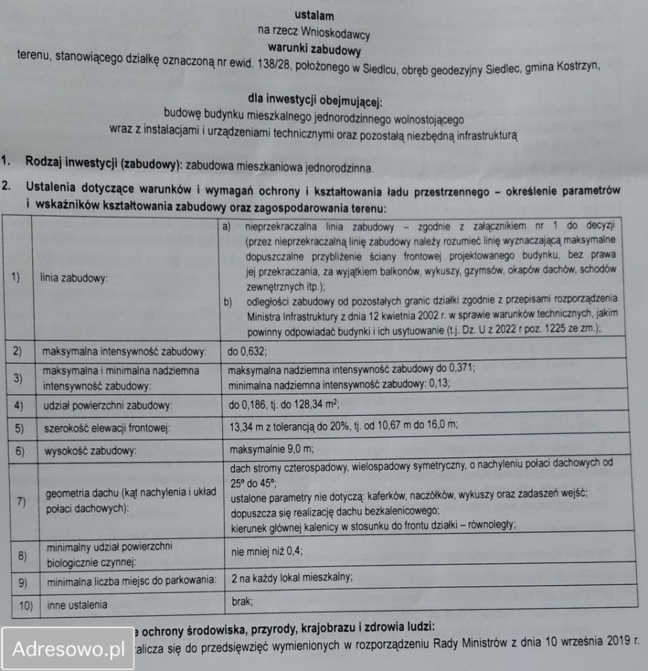 Działka budowlana Siedlec, ul. Przylesie. Zdjęcie 2