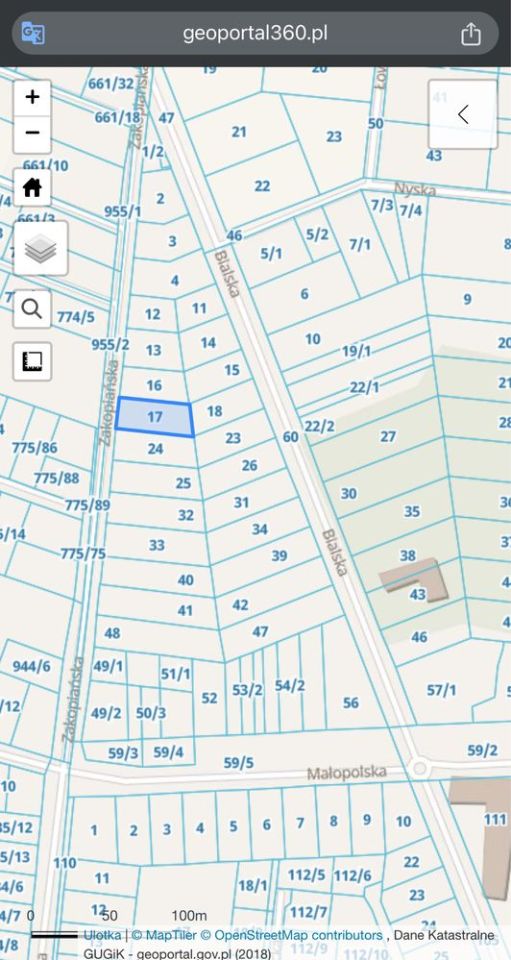Działka budowlana Częstochowa Parkitka, ul. Zakopiańska. Zdjęcie 2