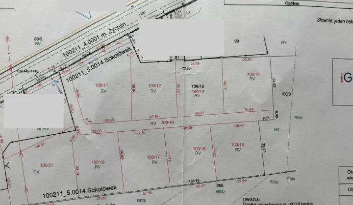 Działka budowlana Sokołówek