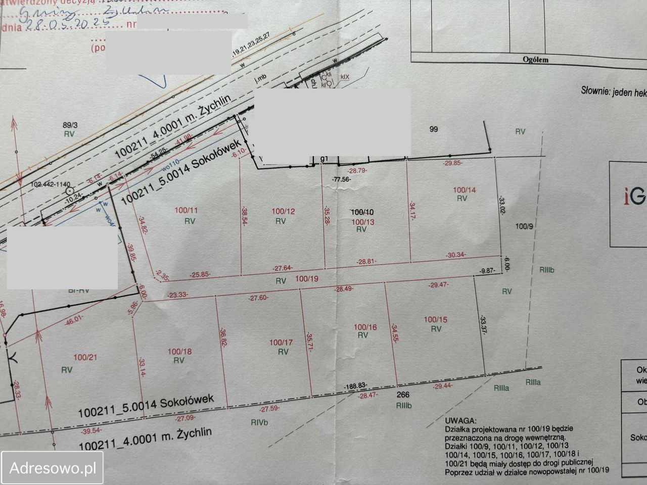 Działka budowlana Sokołówek