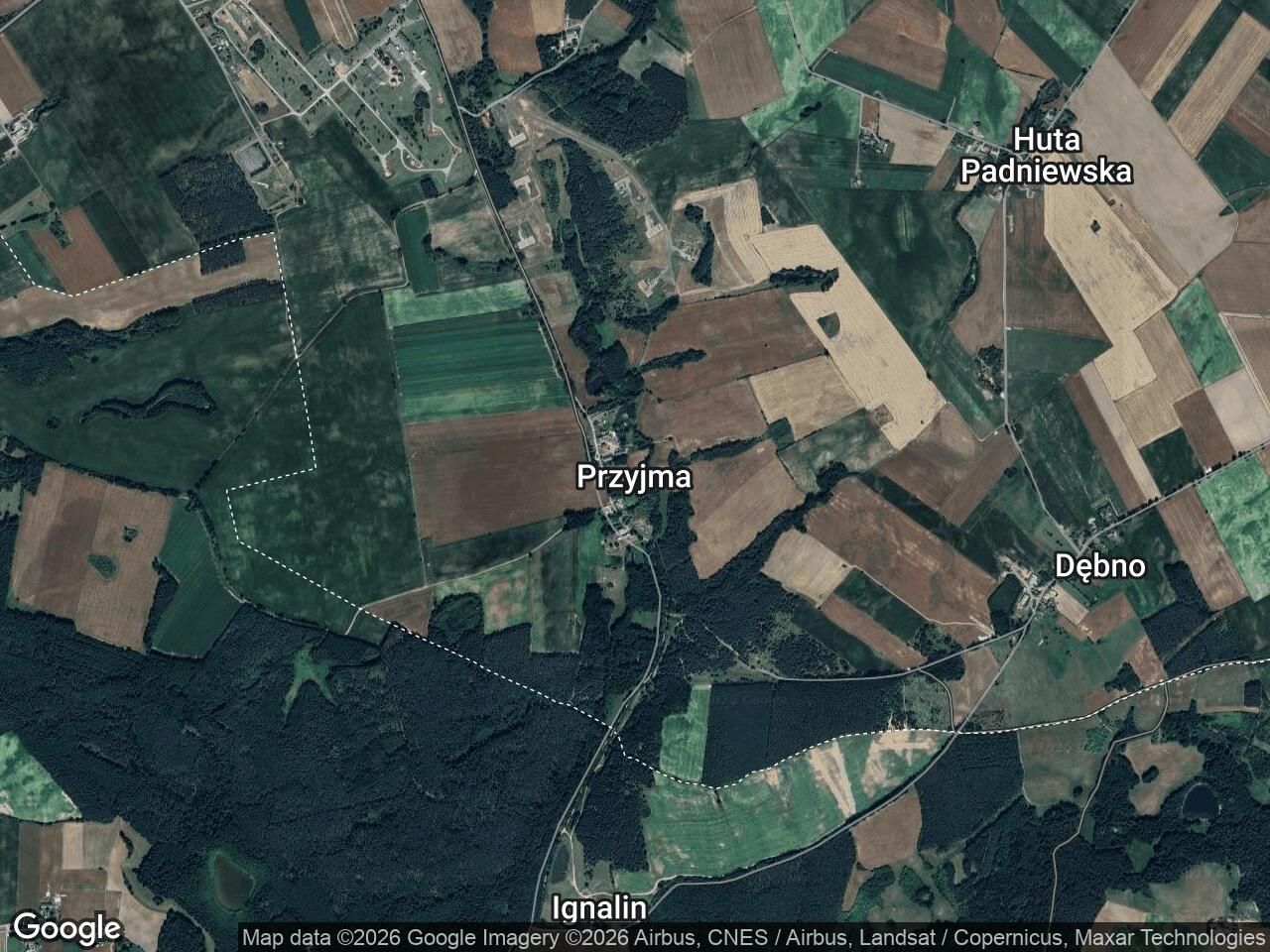 Działka rekreacyjna Przyjma