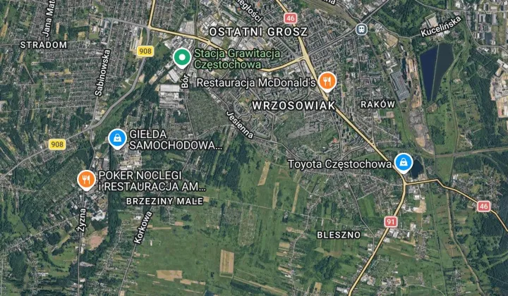 Działka rod Częstochowa Wypalanki, ul. Grzybowska