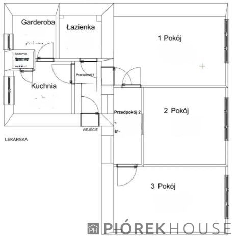 Mieszkanie 3-pokojowe Warszawa Śródmieście, ul. Lekarska. Zdjęcie 10