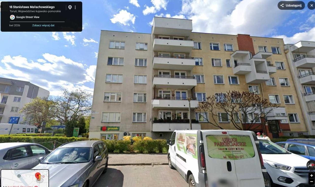 Mieszkanie 2-pokojowe Toruń, ul. Stanisława Małachowskiego. Zdjęcie 1