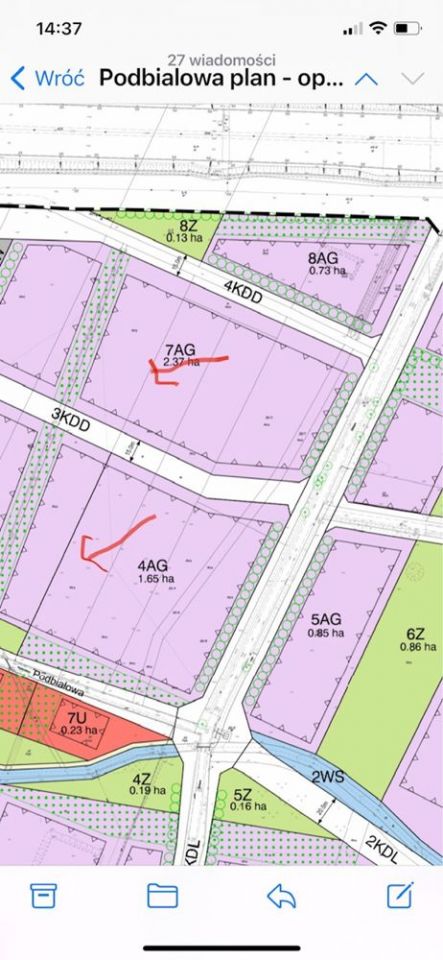 Działka inwestycyjna Wrocław Psie Pole, ul. Podbiałowa. Zdjęcie 3