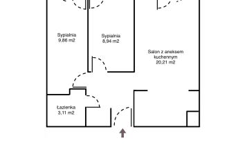 Mieszkanie 3-pokojowe Warszawa Wola, ul. Waliców