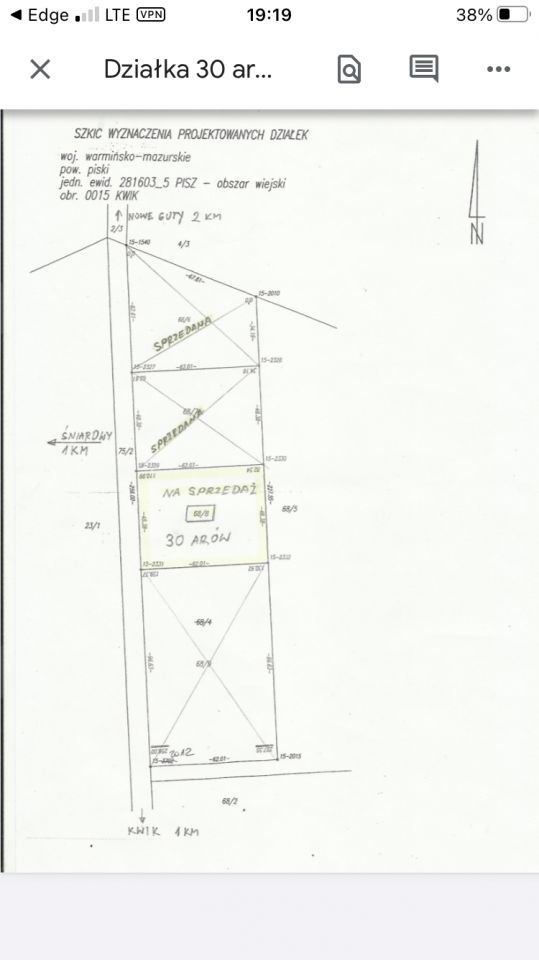 Działka rolna Kwik. Zdjęcie 2