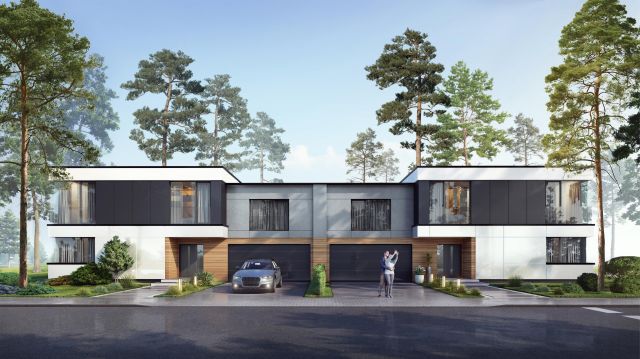 bliźniak, 6 pokoi Dziekanów Polski, ul. Odysei. Zdjęcie 1