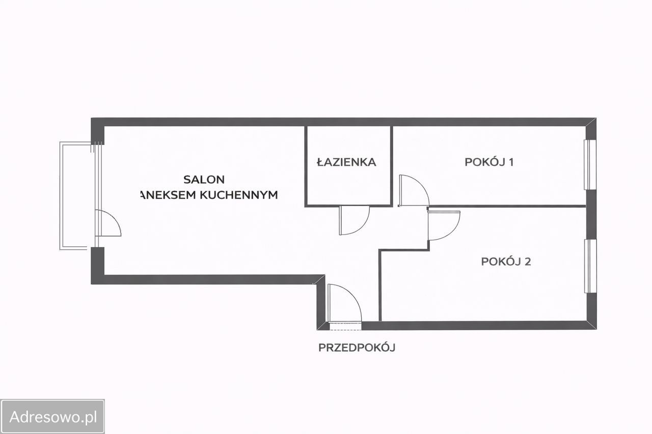 Mieszkanie 3-pokojowe Namysłów, ul. Władysława Stanisława Reymonta. Zdjęcie 2