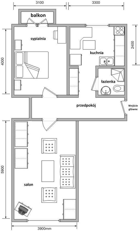 Mieszkanie 2-pokojowe Łódź Śródmieście, al. Tadeusza Kościuszki. Zdjęcie 11