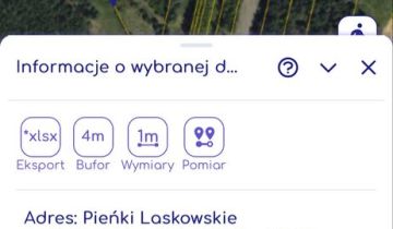 Działka rolno-budowlana Pieńki Laskowskie