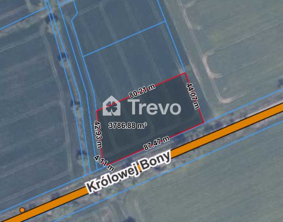 Działka rolna Wocławy, ul. Królowej Bony. Zdjęcie 3