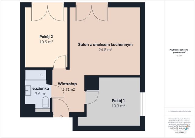 Mieszkanie 3-pokojowe Kraków Prądnik Biały. Zdjęcie 12