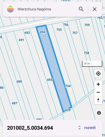 Działka rolna Wierzchuca Nagórna. Zdjęcie 1
