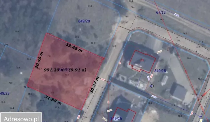 Działka budowlana Leśniewo, ul. Spokojna