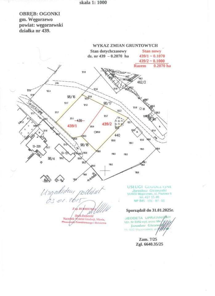 Działka budowlana Ogonki. Zdjęcie 3