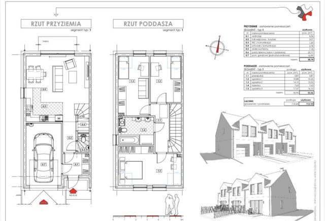 dom szeregowy, 4 pokoje Smardzów, ul. Szafirowa. Zdjęcie 12
