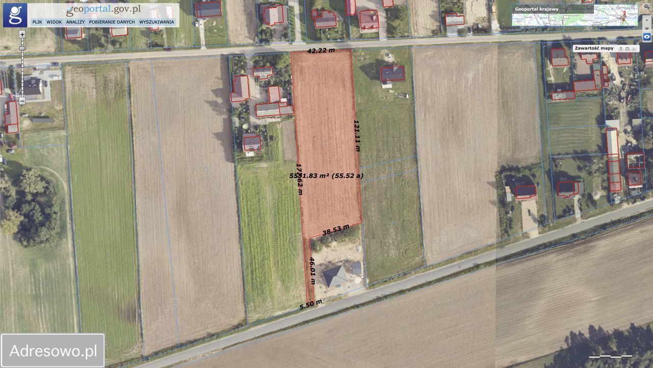 Działka budowlana Grąblin. Zdjęcie 2