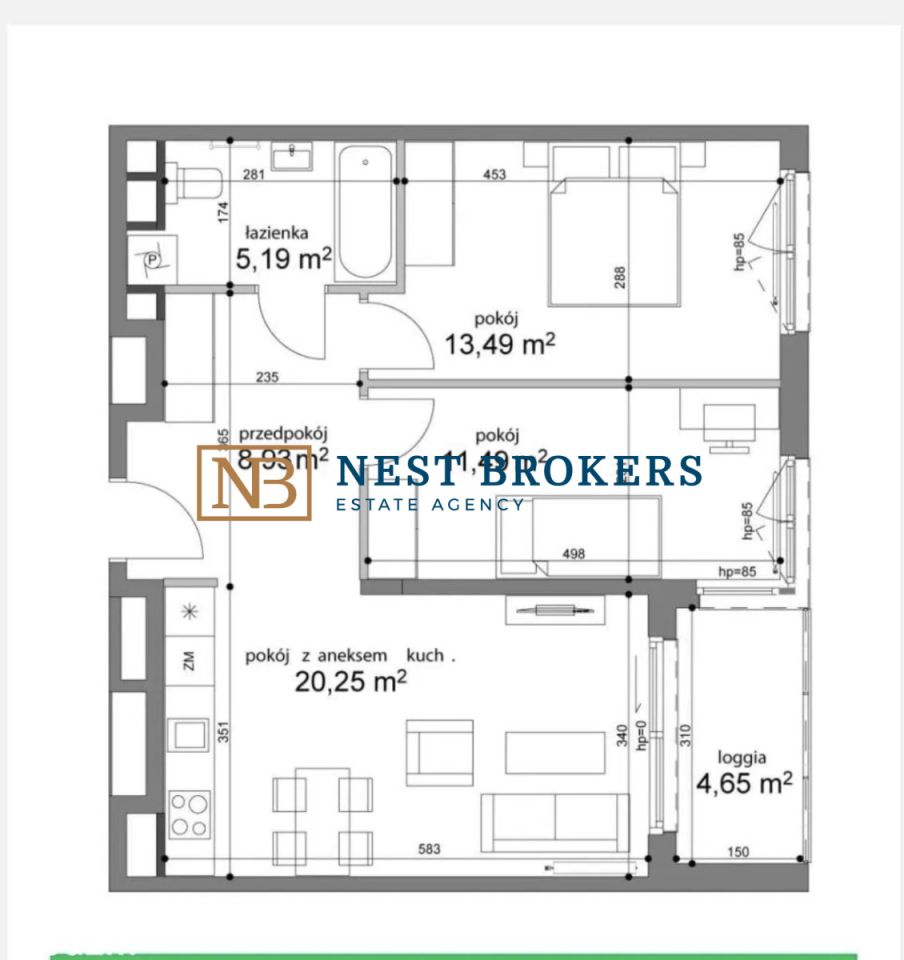Mieszkanie 3-pokojowe Kraków, ul. Sosnowiecka. Zdjęcie 17