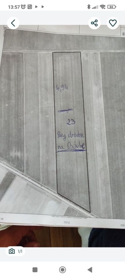 Działka rolna Sadowo