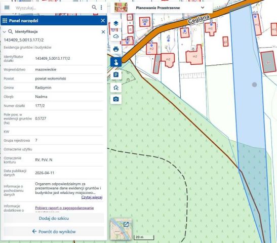Działka rolno-budowlana Nadma. Zdjęcie 1