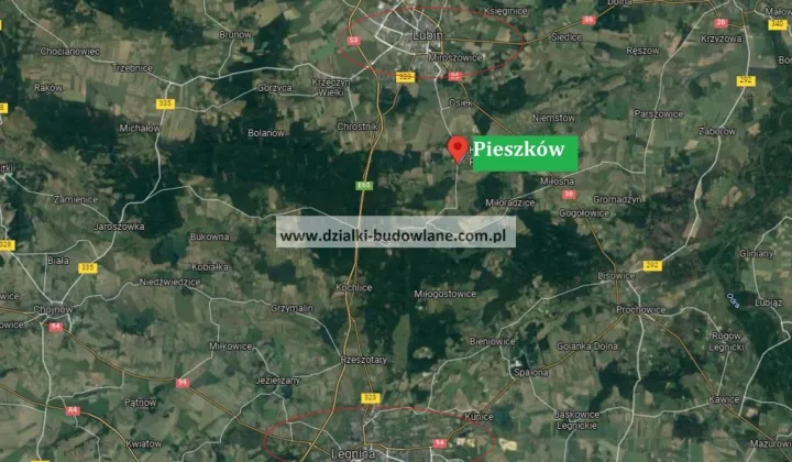 Działka budowlana Pieszków