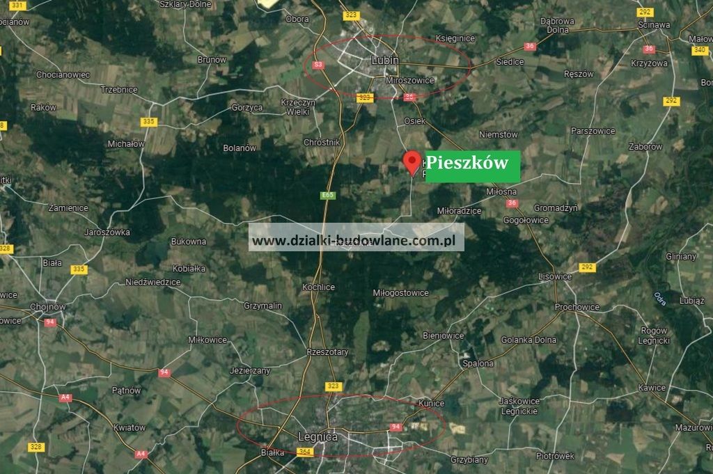 Działka budowlana Pieszków