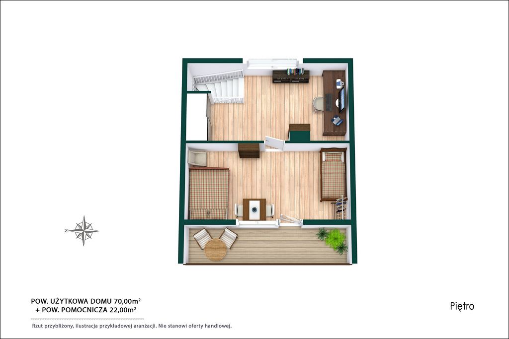 dom wolnostojący, 3 pokoje Wiązowna, ul. Kącka. Zdjęcie 18