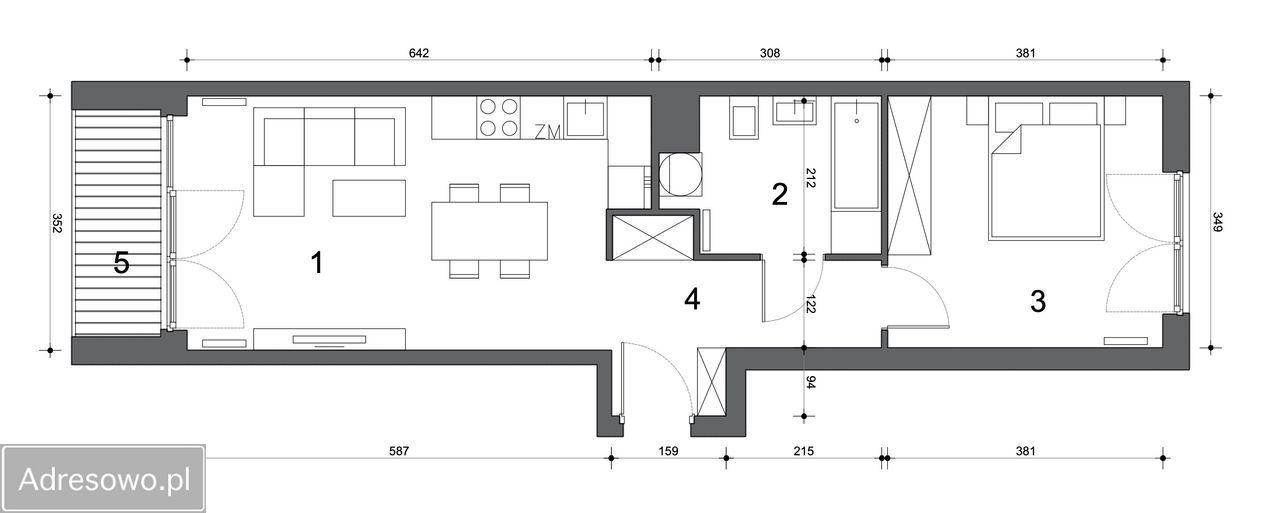Mieszkanie 2-pokojowe Kraków Bronowice Małe, ul. Bartosza Głowackiego. Zdjęcie 20