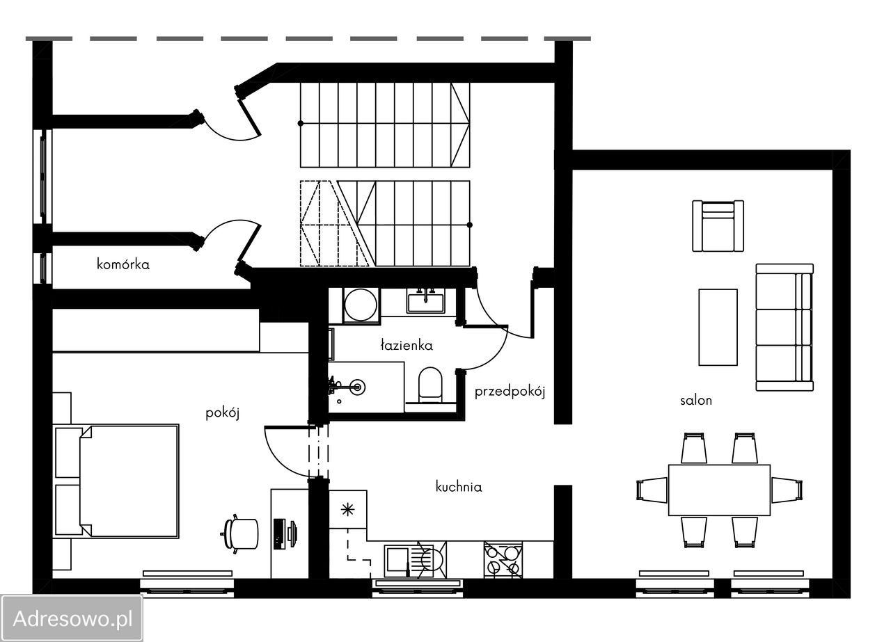 Mieszkanie 3-pokojowe Ruda Śląska Godula, ul. Antoniego Tiałowskiego. Zdjęcie 2