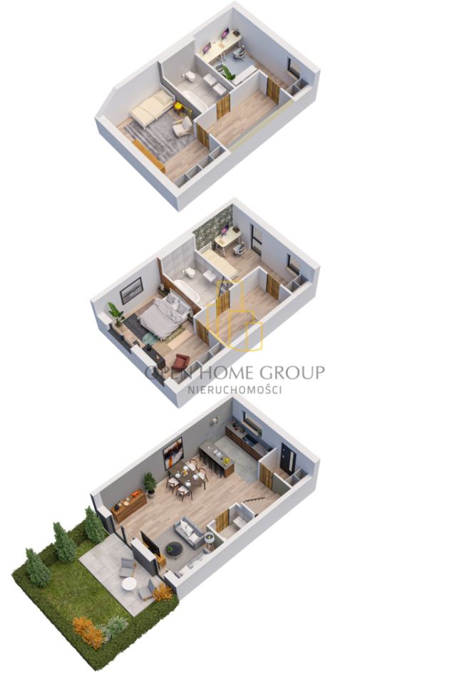 dom szeregowy, 5 pokoi Wrocław Jagodno. Zdjęcie 5