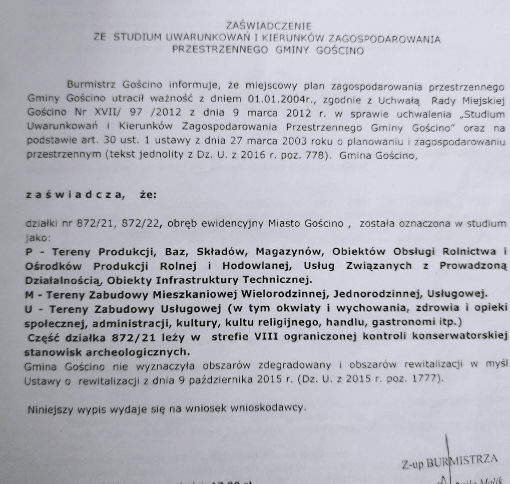 Działka budowlana Gościno, ul. Osiedlowa. Zdjęcie 2